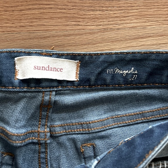 Worn once!Like new!Sundance jeans,Magnolia fit w/lace & stitching details, Sz 27 - Picture 8 of 16